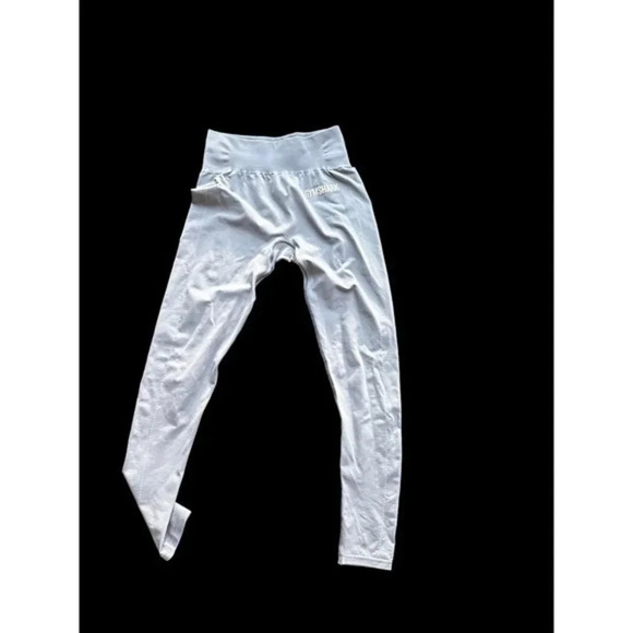 Gymshark Womens High Rise Elasitc Waist Athletic Yoga Leggings Gray‎ Size XS - Picture 2 of 4